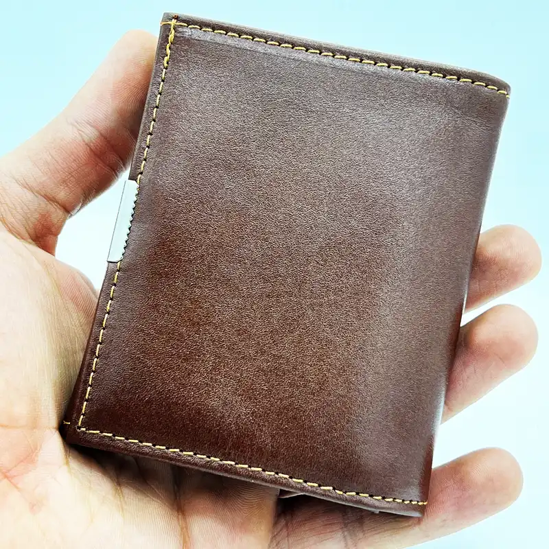 جاکارتی مدل چرم طبیعی جیبی