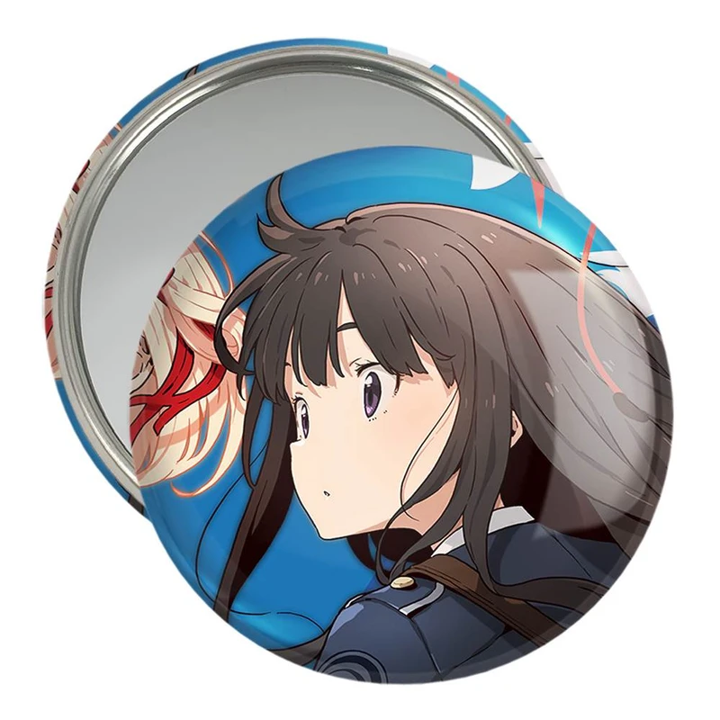 آینه جیبی خندالو مدل تاکینا انیمه Lycoris Recoil  کد 23048