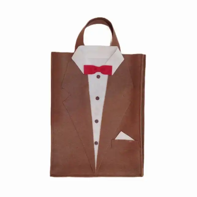 ساک هدیه دستی مدل کت و پیراهن