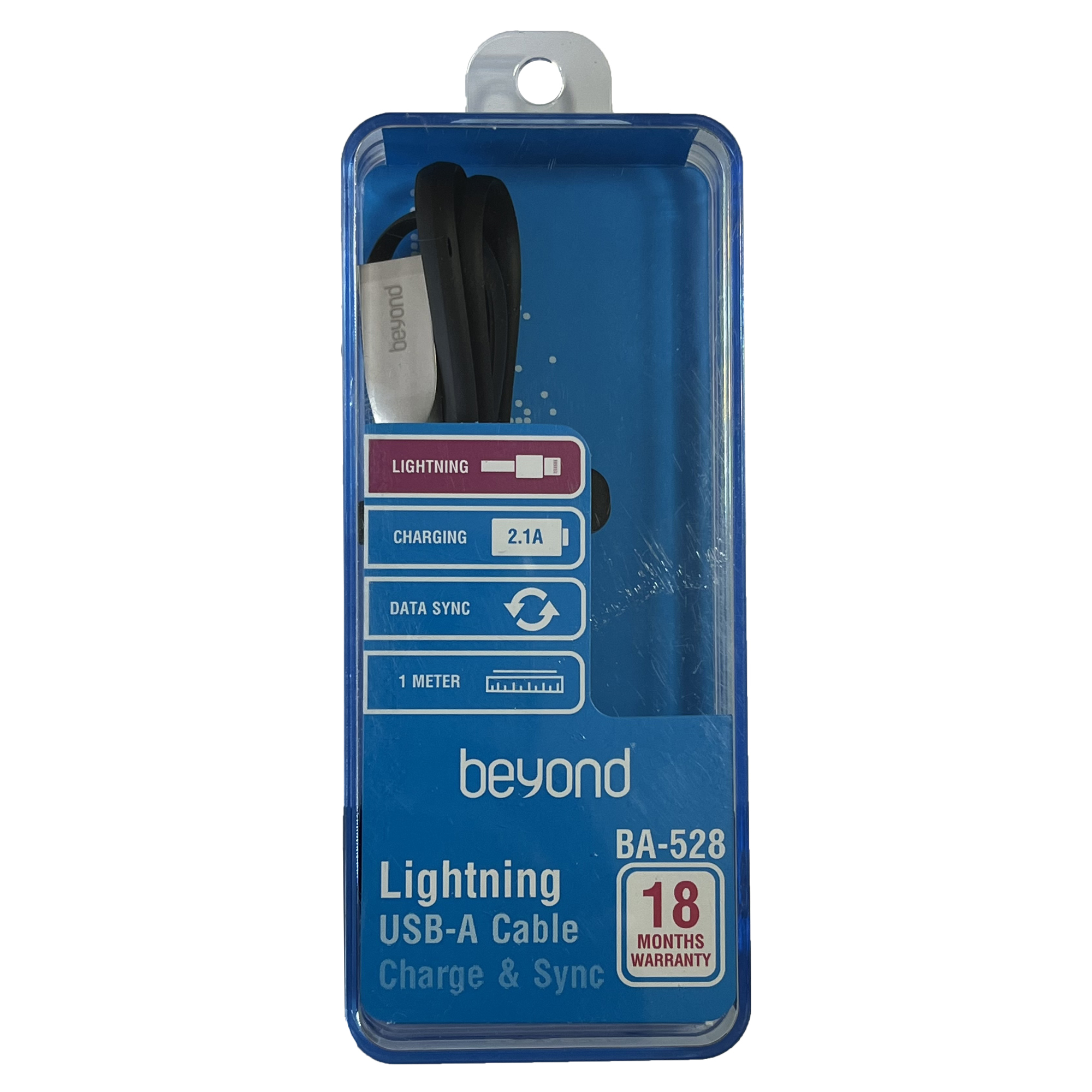 کابل تبدیل USB به لایتنینگ بیاند مدل BA-528 طول 1متر