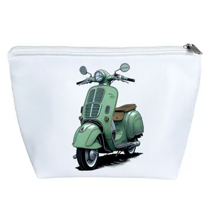 کیف لوازم آرایش دخترانه خندالو مدل موتورسیکلت وسپا کد H884