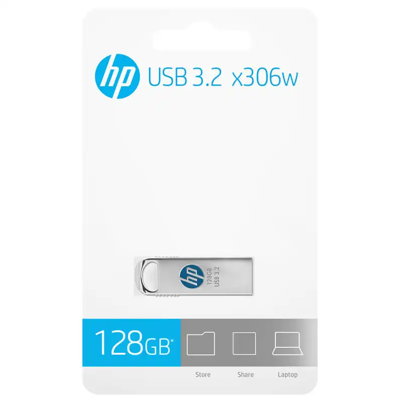 فلش مموری اچ پی مدل USB 3.2 X306W ظرفیت 128 گیگابایت