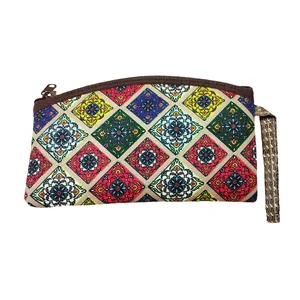 کیف لوازم آرایش زنانه مدل ترمه گل