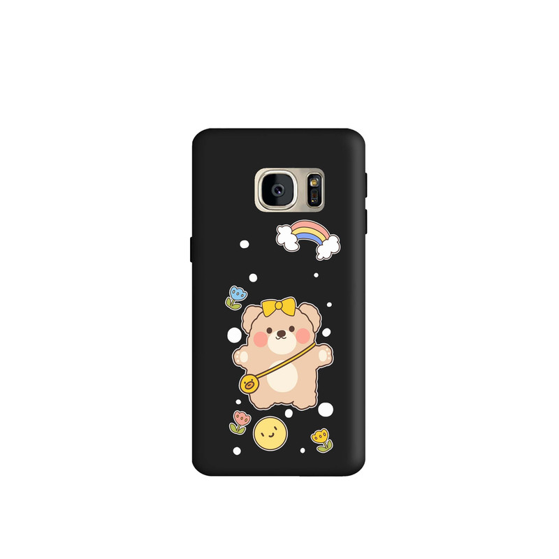 کاور طرح عروسک خرسی دختر کد m2515 مناسب برای گوشی موبایل سامسونگ Galaxy S7 Edge 