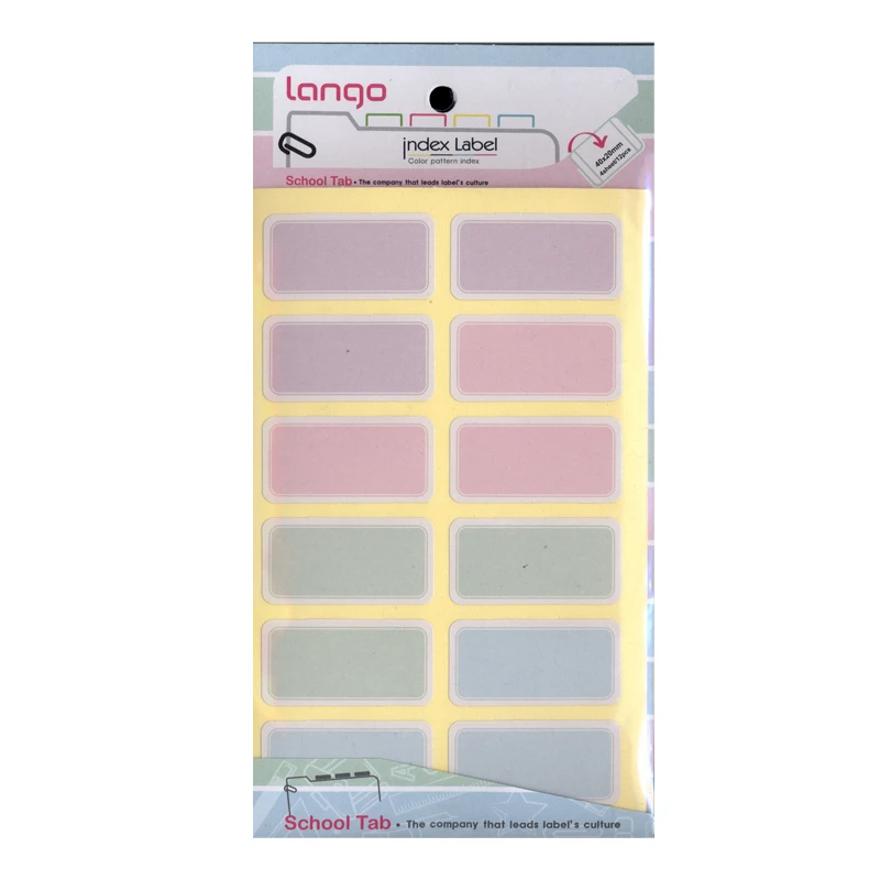 برچسب لانگو مدل P40*20 بسته 4 عددی