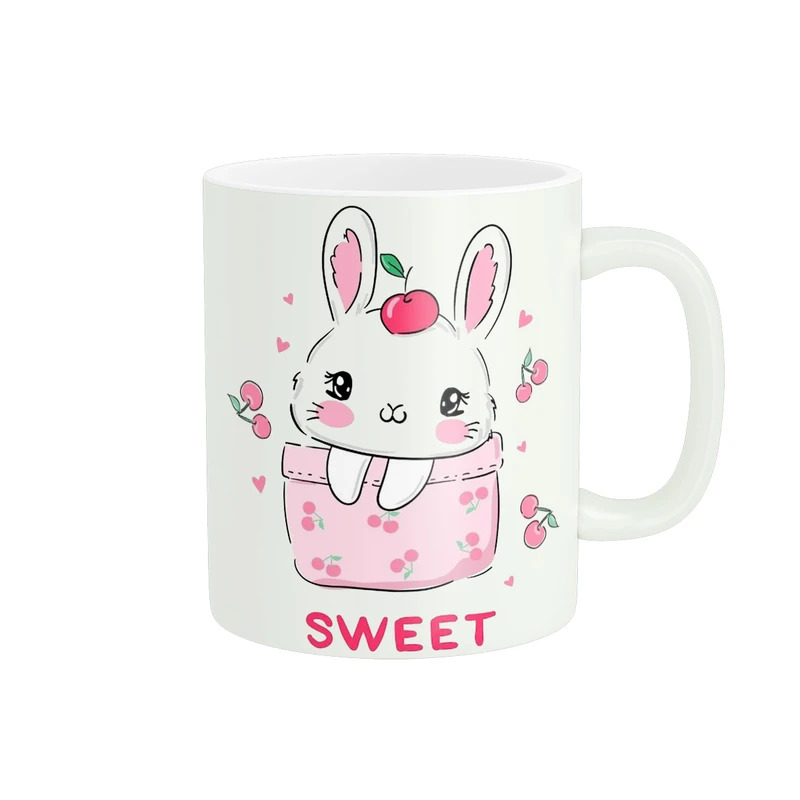 ماگ پاد آفرین طرح خرگوش بامزه کد 5115