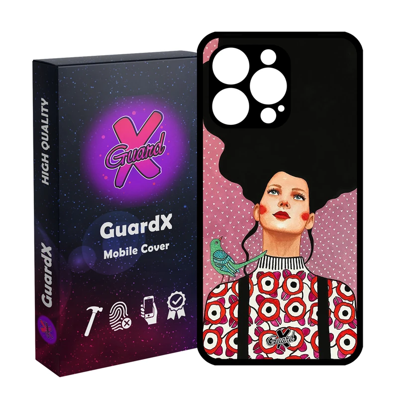 کاور گارد ایکس طرح دختر مدل Glass10139 مناسب برای گوشی موبایل اپل iPhone 13 Pro