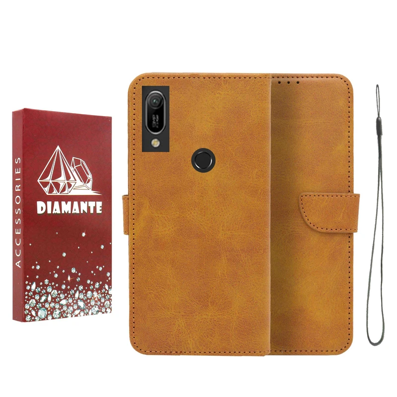 کیف کلاسوری دیامانته مدل Bandaviz Rd مناسب برای گوشی موبایل هوآوی Y6s / 8A به همراه بند آویز