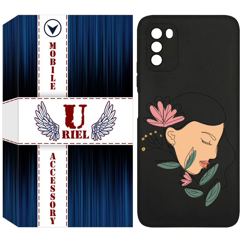 کاور یوریل مدل KSH کد 53 طرح صورت زن مناسب برای گوشی موبایل شیائومی Poco M4 Pro 4G