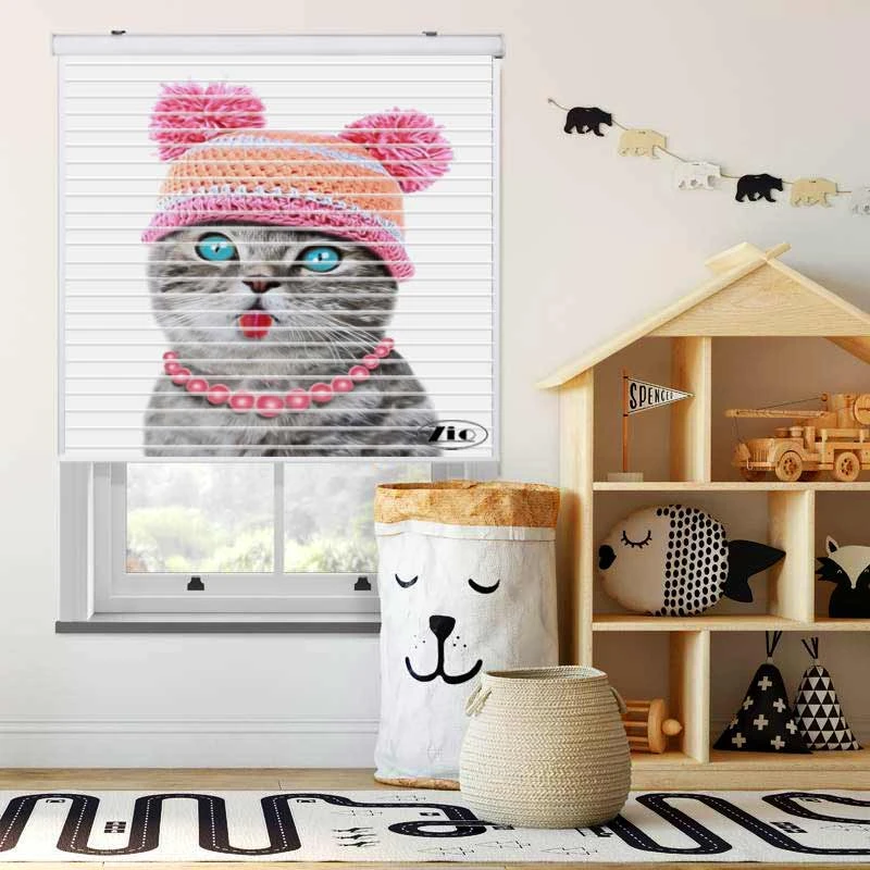 پرده زبرا زیو مدل سیلوئتOA 7051سایز 150x150 سانتی متر