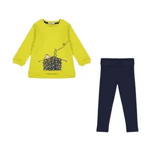 ست سویشرت و لگینگ دخترانه پیانو مدل 10054-15