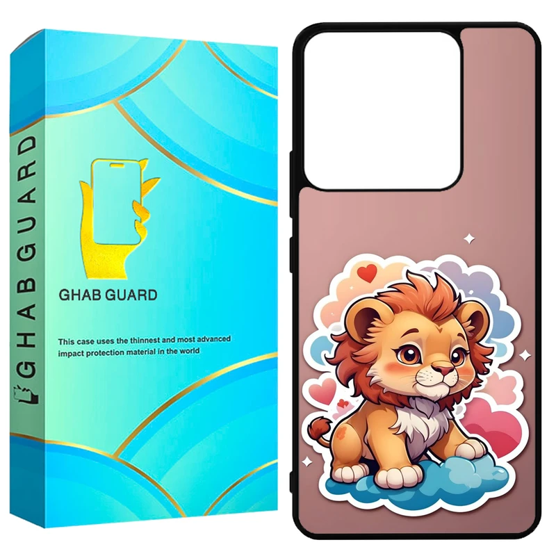 کاور قاب گارد طرح بچه شیر مدل G14S مناسب برای گوشی موبایل شیائومی Redmi Note 14S 4G