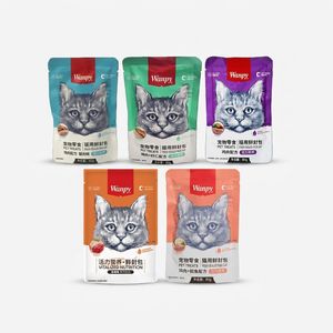 پوچ گربه ونپی مدل Chinese Series Pack وزن 80 گرم بسته 5 عددی