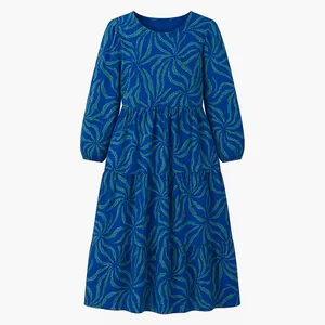 پیراهن ساحلی یقه گرد زنانه مدل هاوایی