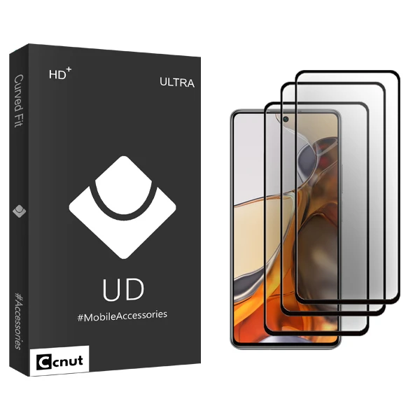 محافظ صفحه نمایش سرامیکی کوکونات مدل UDB Ultra مناسب برای گوشی موبایل شیائومی 11T Pro 5G 2107113SG بسته سه عددی