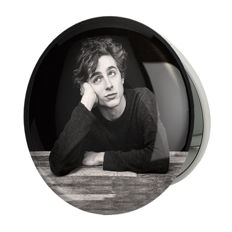 آینه جیبی خندالو طرح تیموتی شالامی Timothée Chalamet مدل تاشو کد 19299 