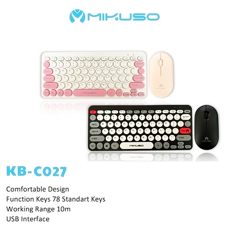 کیبورد و ماوس بیسیم میکاسو مدل KB-CO27