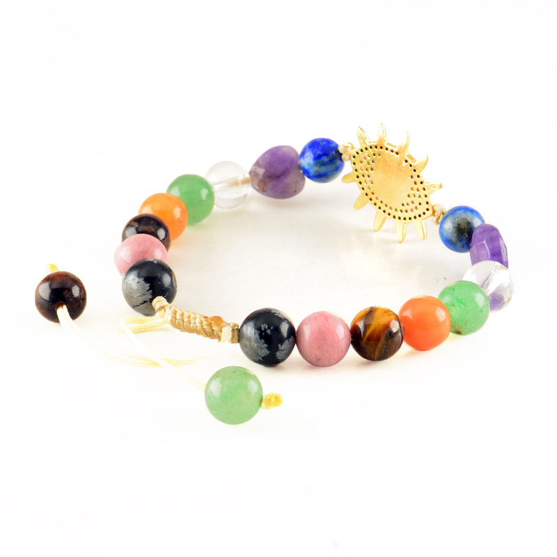 دستبند زنانه مدل هفت سنگ