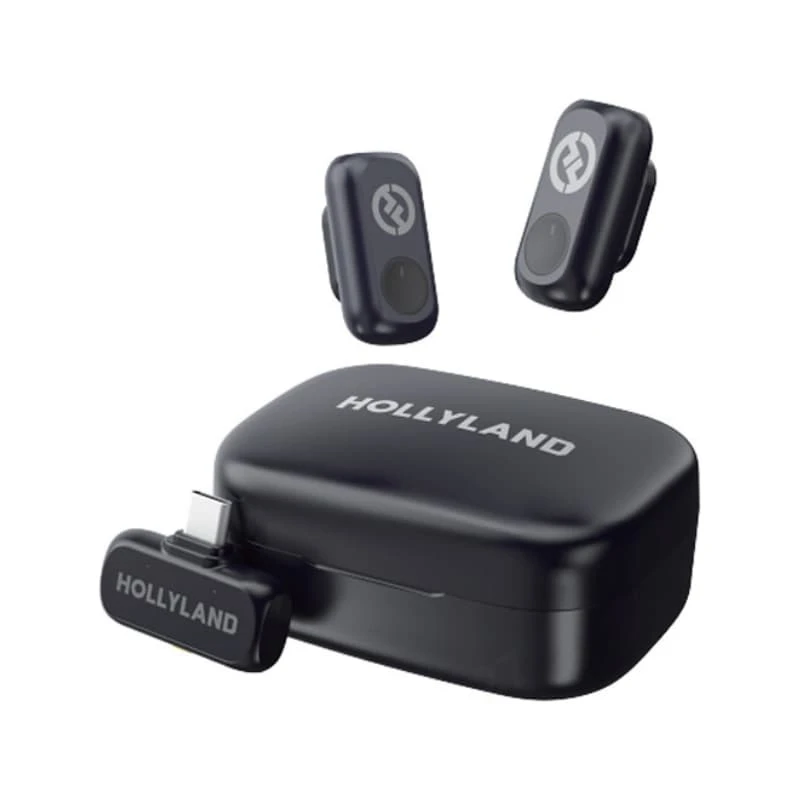 میکروفن یقه ای هالی لند مدل LARK A1 DUO با درگاه اتصال USB-C