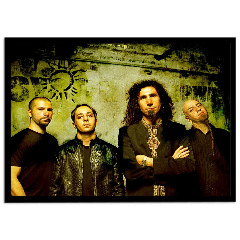 تابلو نوری بکلیت مدل طرح گروه System Of A Down مدل لایت باکس B-s1985
