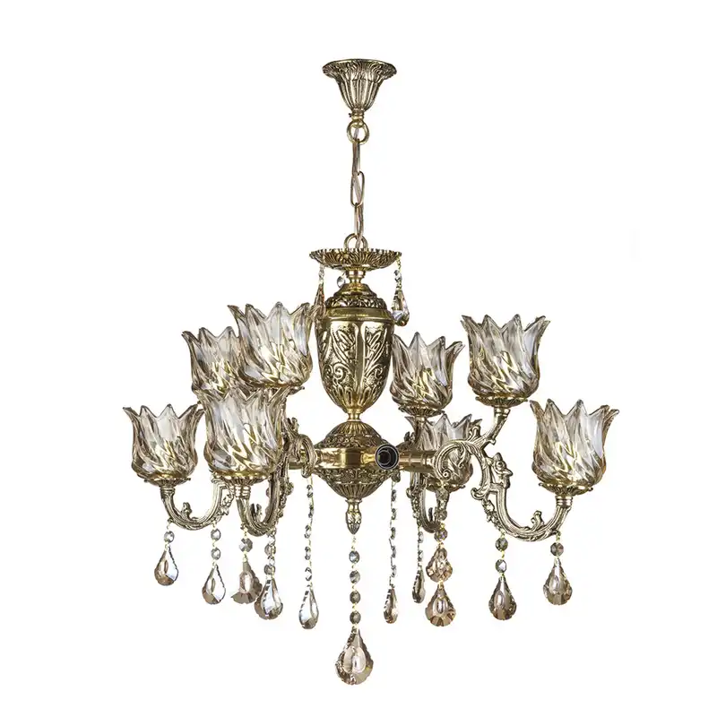 لوستر دوازده شعله چشمه نور کد C3352/4-BO