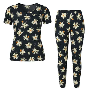 ست تی‌شرت آستین کوتاه و شلوار راحتی زنانه مدل آدخت کد 17