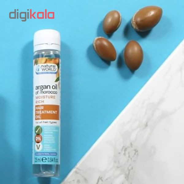 روغن مو نچرال ورلد مدل Moisture Rich حجم 25 میلی لیتر