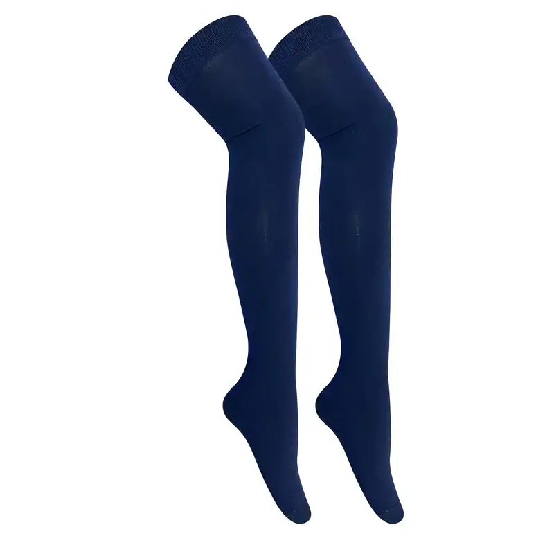 جوراب زنانه تن پوش هنگامه مدل بالا زانو ساده  بسته 4 عددی