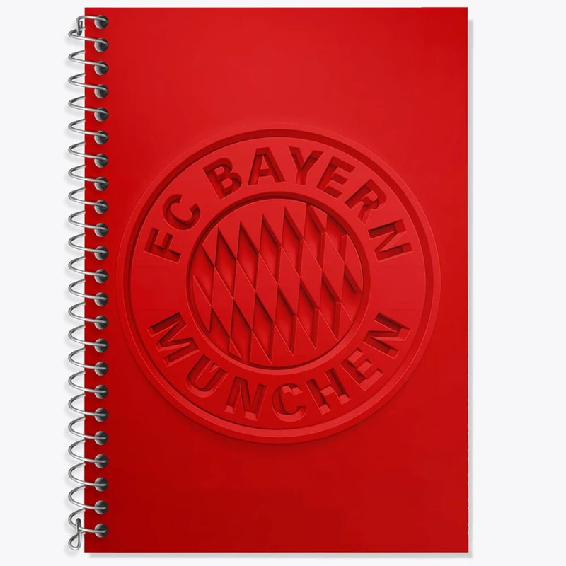 دفتر زبان 50 برگ خندالو مدل دو خط طرح باشگاه بایرن مونیخ کد 26665