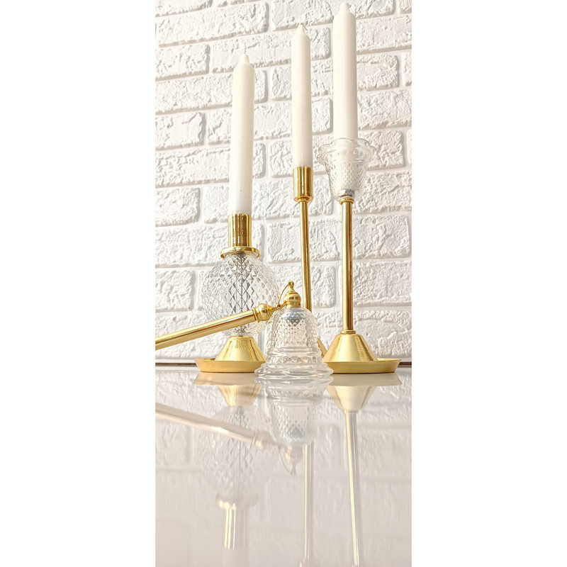 شمعدان مدل ارغوان بسته 2 عددی