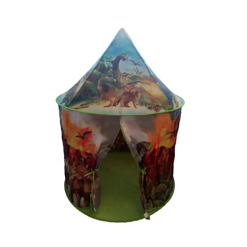 چادر بازی کودک مدل سرخپوستی طرح دایناسور