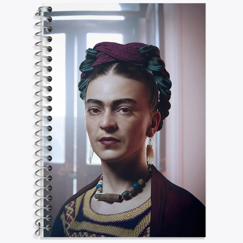 دفتر لغت 50 برگ خندالو طرح فریدا کالو (Frida Kahlo) کد F889