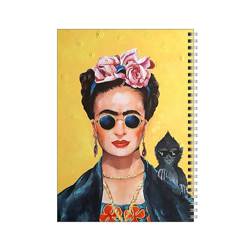 دفتر مشق 100 برگ بامبیلیپ طرح فریدا با عینک افتابی کد 1116649