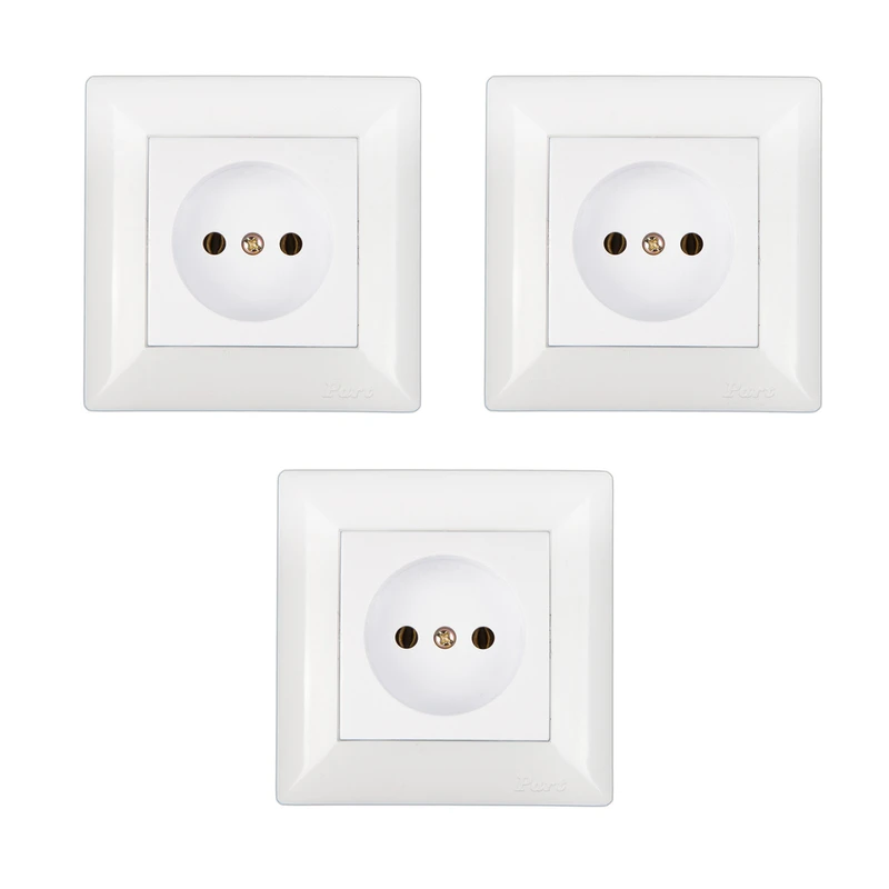 پریز برق پارت الکتریک مدل Aseman مجموعه 3 عددی