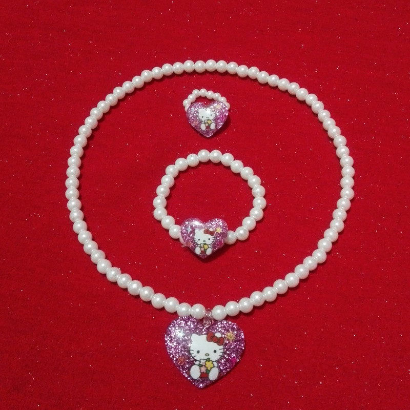 نیم ست دخترانه مدل مروارید کشی طرح کیتی قلبی کد 200 نیم ست دخترانه مدل مروارید کشی طرح کیتی قلبی کد 200