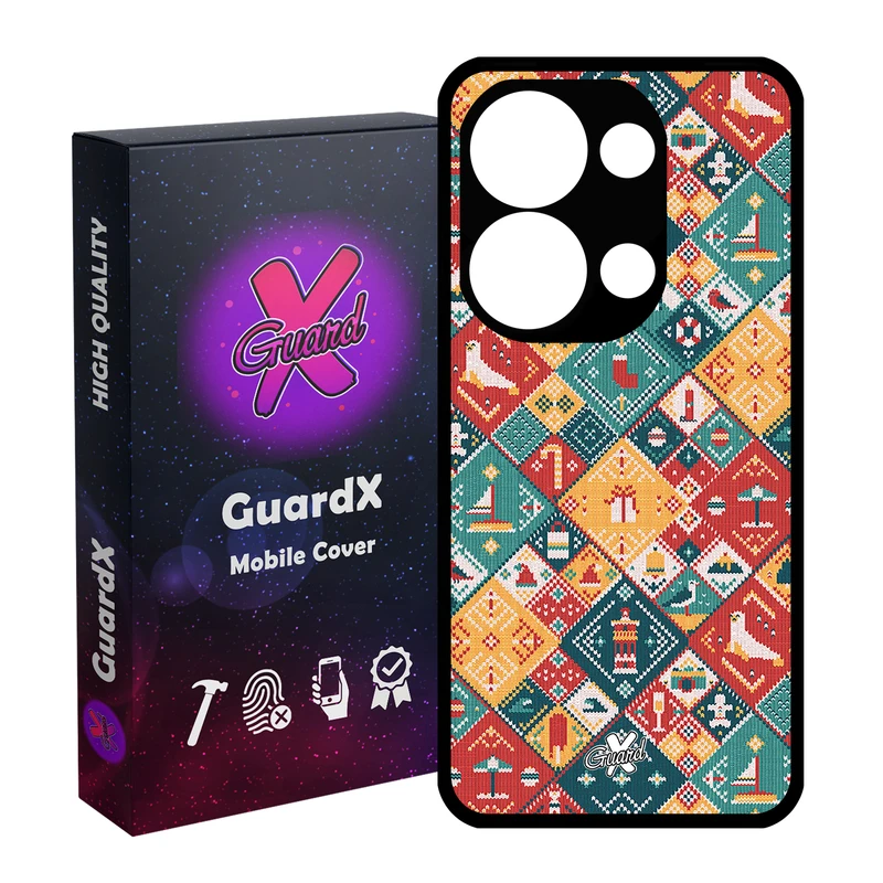 کاور گارد ایکس طرح Pattern مناسب برای گوشی موبایل شیائومی Redmi Note 13 Pro 4G / Poco M6 Pro 4G