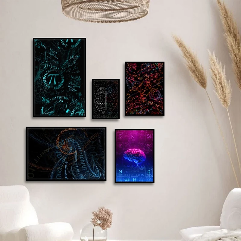 تابلو بکلیت طرح فرمول و علم ریاضی مدل B-2824 مجموعه 5 عددی