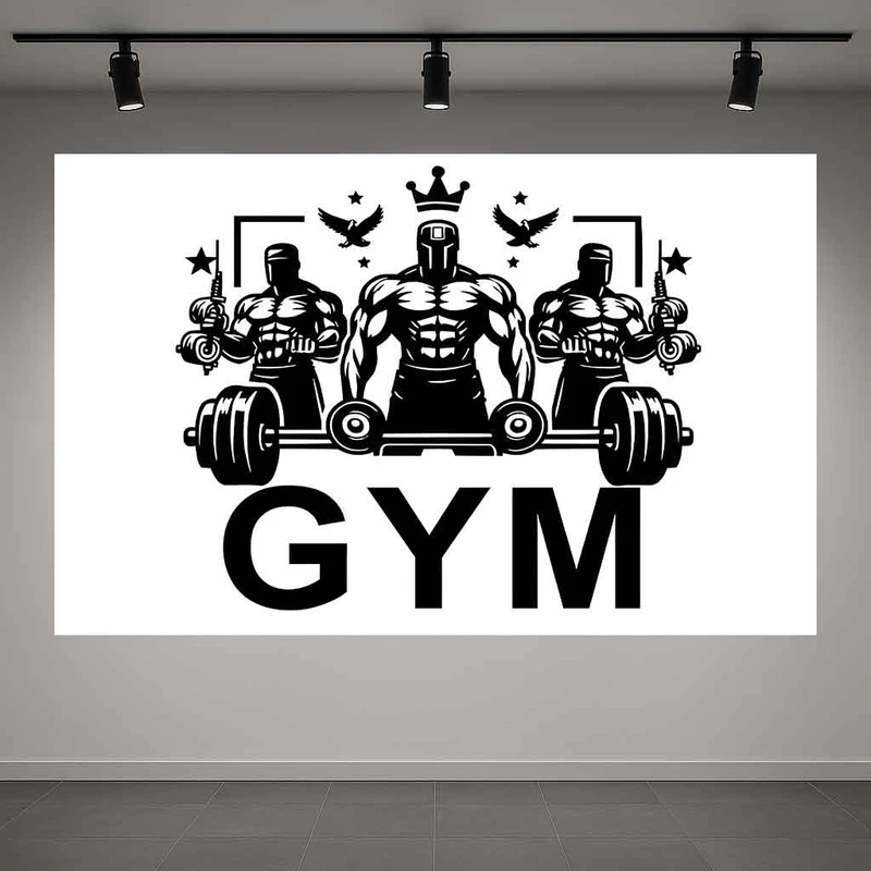 پوستر پارچه ای طرح مخمل  باشگاه مدل gym کد AR3062685
