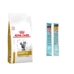 غذا خشک گربه رویال کنین مدل urinary S.O وزن 2 کیلوگرم به همراه بستنی گربه
