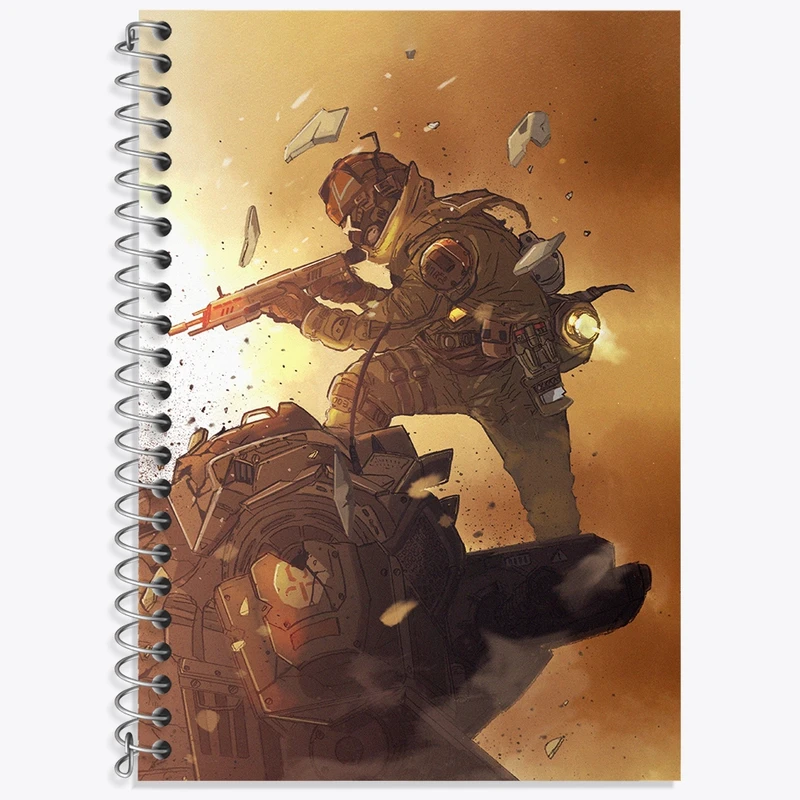 دفتر لغت 50 برگ خندالو طرح بازی تایتان فال (Titanfall) کد 32627