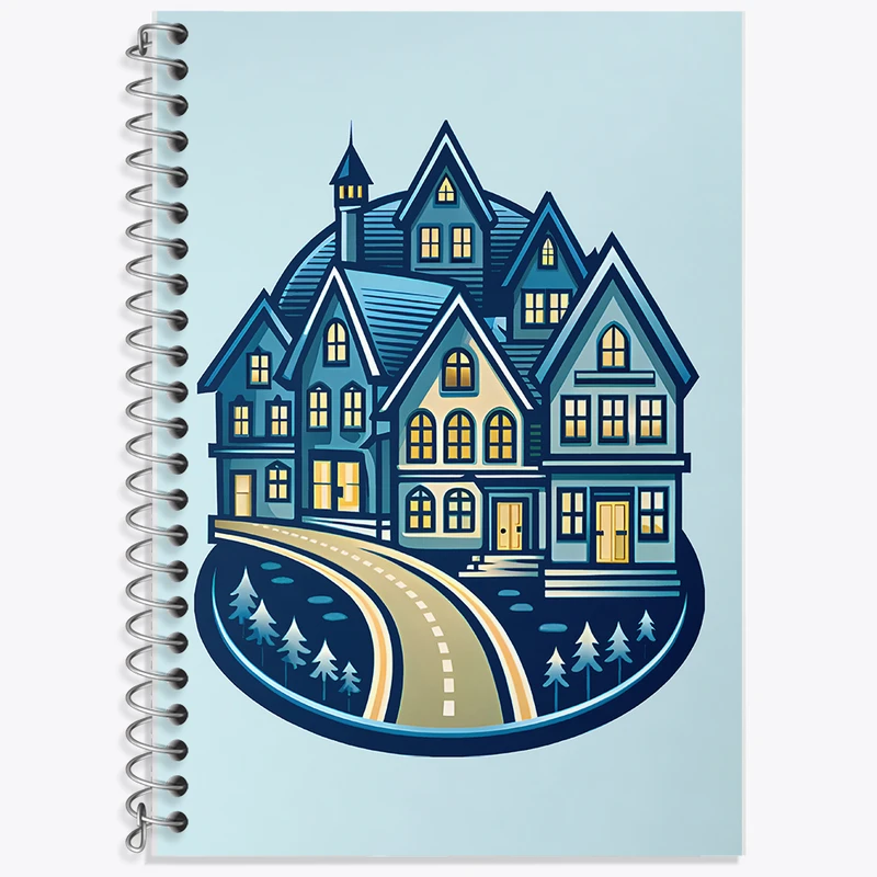 دفتر لغت 50 برگ خندالو طرح خانه کد F8024