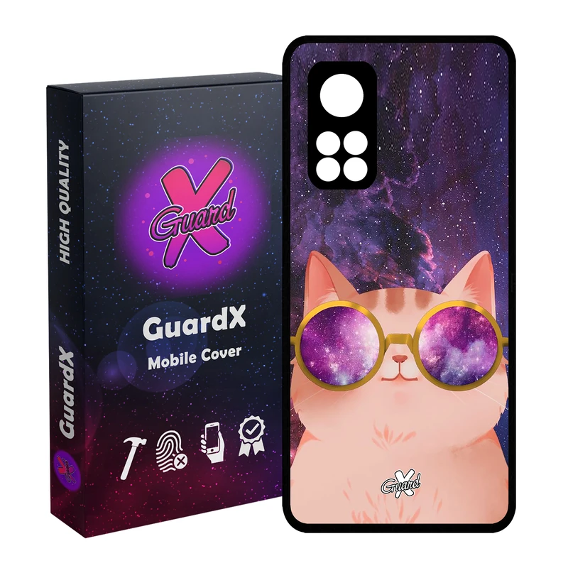 کاور گارد ایکس طرح Cat مدل Glass10078 مناسب برای گوشی موبایل شیائومی Mi 10T / Mi 10T Pro