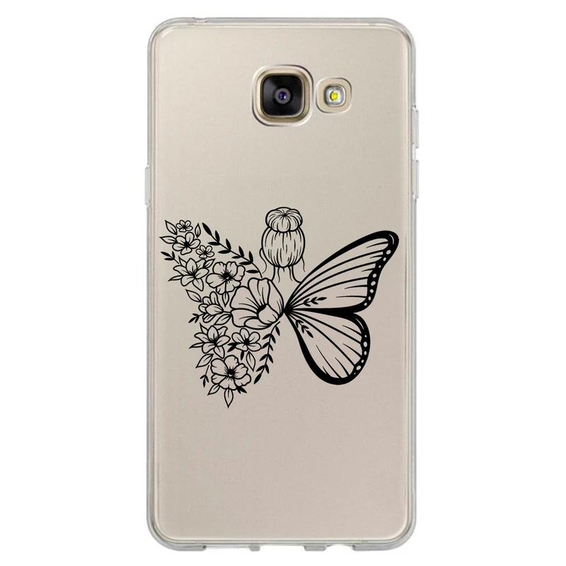 کاور مگافون طرح دختر پروانه ای مدل C53-B مناسب برای گوشی موبایل سامسونگ Galaxy A5 2016 / A510
