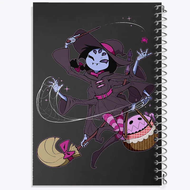 دفتر ژورنال نویسی 50 برگ خندالو مدل نقطه ای طرح بازی آندرتیل (Undertale) کد 31772