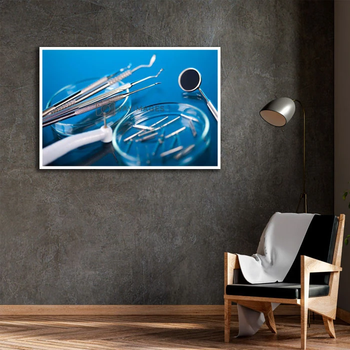 تابلو نوری بکلیت طرح دندانپزشکی مدل W-D2189 فریم سفید