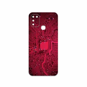MAHOOT Red-Printed-Circuit-Board Cover Sticker for Infinix Hot 10 Play