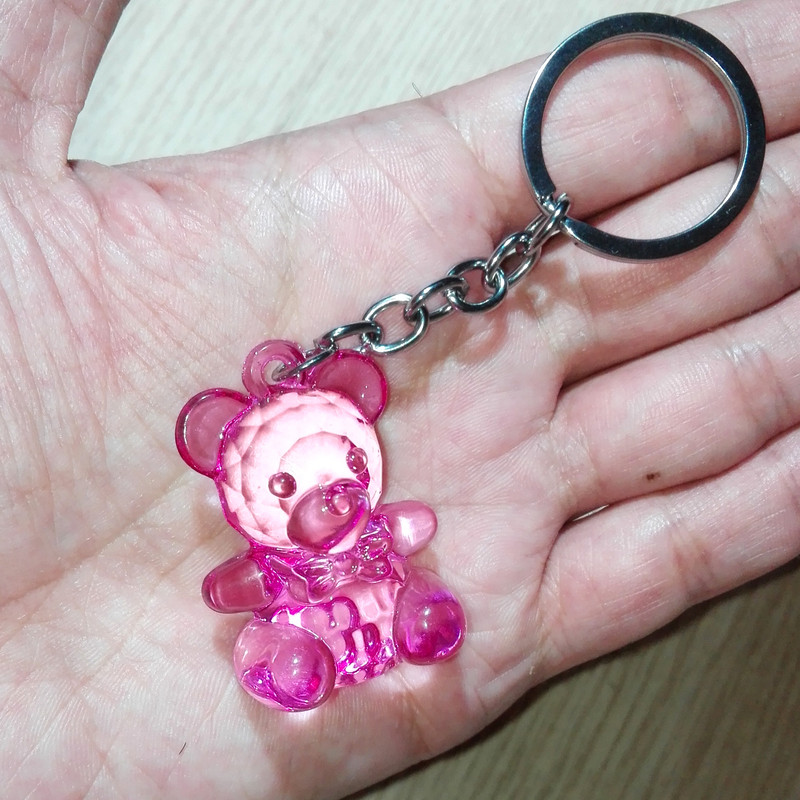 جاکلیدی دخترانه مدل خرس کریستالی