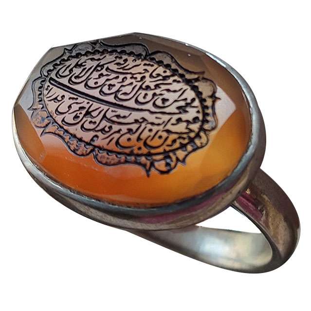 انگشتر نقره مردانه مدل عقیق کد 1400704