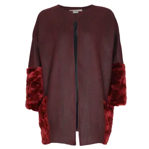 پالتو زنانه مدل بیتا رنگ قرمز