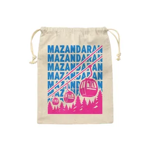 کیسه نان و سبزی ترمه طراحان ایده مدل نماد تله کابین نمک آبرود کد map0097 - M سایز 23x33 سانتی متر